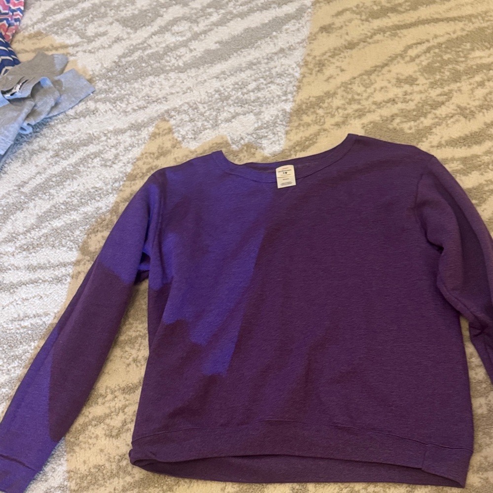 Hanes Women's Purple Crew Neck Sweater